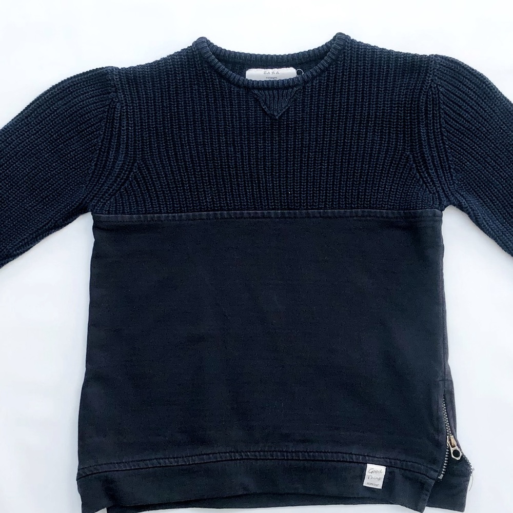 Zara Sweater kids size 8Y Navy Blue